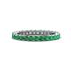 1 - Ellen 2.40 mm Emerald Eternity Band 