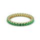 2 - Ellen 2.40 mm Emerald Eternity Band 