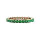 1 - Ellen 2.40 mm Emerald Eternity Band 