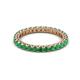 2 - Ellen 2.40 mm Emerald Eternity Band 