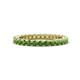 1 - Ellen 2.40 mm Green Garnet Eternity Band 