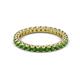 2 - Ellen 2.40 mm Green Garnet Eternity Band 
