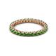 2 - Ellen 2.40 mm Green Garnet Eternity Band 