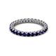 2 - Ellen 2.40 mm Blue Sapphire Eternity Band 