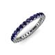 3 - Ellen 2.40 mm Blue Sapphire Eternity Band 
