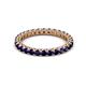 2 - Ellen 2.40 mm Blue Sapphire Eternity Band 