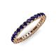 3 - Ellen 2.40 mm Blue Sapphire Eternity Band 
