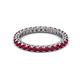 2 - Ellen 2.40 mm Ruby Eternity Band 