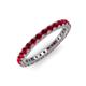 3 - Ellen 2.40 mm Ruby Eternity Band 