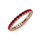 3 - Ellen 2.40 mm Ruby Eternity Band 