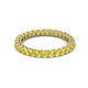 2 - Ellen 2.40 mm Yellow Sapphire Eternity Band 