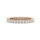 1 - Ellen 2.40 mm White Sapphire Eternity Band 
