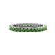 1 - Ellen 2.40 mm Green Garnet Eternity Band 