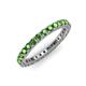 3 - Ellen 2.40 mm Green Garnet Eternity Band 