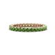 1 - Ellen 2.40 mm Green Garnet Eternity Band 