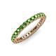 3 - Ellen 2.40 mm Green Garnet Eternity Band 
