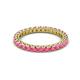 2 - Ellen 2.40 mm Pink Tourmaline Eternity Band 