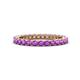 1 - Ellen 2.40 mm Amethyst Eternity Band 
