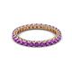 2 - Ellen 2.40 mm Amethyst Eternity Band 