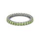2 - Ellen 2.40 mm Peridot Eternity Band 