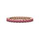1 - Ellen 2.40 mm Rhodolite Garnet Eternity Band 