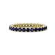 1 - Ellen 2.40 mm Blue Sapphire Eternity Band 
