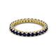 2 - Ellen 2.40 mm Blue Sapphire Eternity Band 