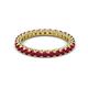 2 - Ellen 2.40 mm Ruby Eternity Band 