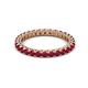 2 - Ellen 2.40 mm Ruby Eternity Band 