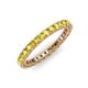 3 - Ellen 2.40 mm Yellow Sapphire Eternity Band 