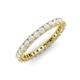 3 - Ellen 2.40 mm White Sapphire Eternity Band 