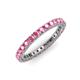 3 - Ellen 2.40 mm Pink Tourmaline Eternity Band 