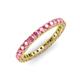 3 - Ellen 2.40 mm Pink Tourmaline Eternity Band 