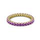 2 - Ellen 2.40 mm Amethyst Eternity Band 