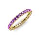 3 - Ellen 2.40 mm Amethyst Eternity Band 