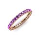 3 - Ellen 2.40 mm Amethyst Eternity Band 