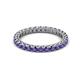 2 - Ellen 2.40 mm Iolite Eternity Band 