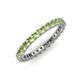 3 - Ellen 2.40 mm Peridot Eternity Band 