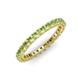 3 - Ellen 2.40 mm Peridot Eternity Band 