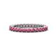 1 - Ellen 2.40 mm Rhodolite Garnet Eternity Band 
