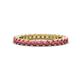 1 - Ellen 2.40 mm Rhodolite Garnet Eternity Band 