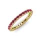 3 - Ellen 2.40 mm Rhodolite Garnet Eternity Band 