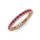 3 - Ellen 2.40 mm Rhodolite Garnet Eternity Band 