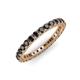 3 - Ellen 2.40 mm Black Diamond Eternity Band 