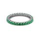 2 - Ellen 2.40 mm Emerald Eternity Band 