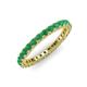 3 - Ellen 2.40 mm Emerald Eternity Band 
