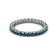 2 - Ellen 2.40 mm Blue Diamond Eternity Band 