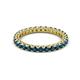 2 - Ellen 2.40 mm Blue Diamond Eternity Band 