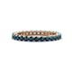 1 - Ellen 2.40 mm Blue Diamond Eternity Band 