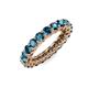 2 - Ellen 2.40 mm Blue Diamond Eternity Band 